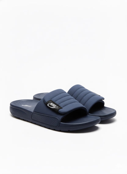 Adjustable Black Slides | Soft Cushion Comfort & Non-Slip Water Resistant Slippers for Men