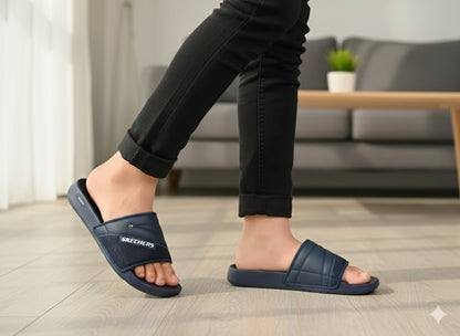 Skechers Boys Blue Soft Slippers – Comfortable & Medicated Sole