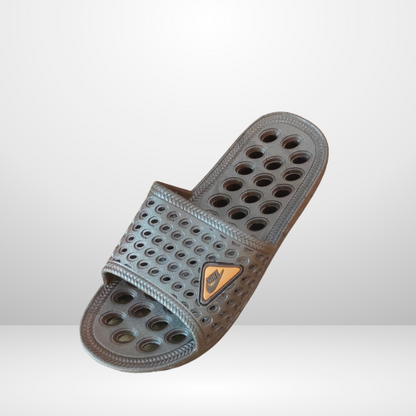 Premium Washroom Slippers – Waterproof & Non-Slip Grip | Black & Brown | Sizes 7–11