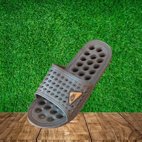 Premium Washroom Slippers – Waterproof & Non-Slip Grip | Black & Brown | Sizes 7–11